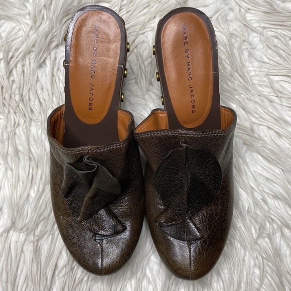 Marc by Marc Jacobs studded leather clogs - Picture 6 of 11